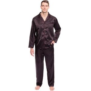 Noble Mount Twin Boat Men's Satin Pajamas - Med